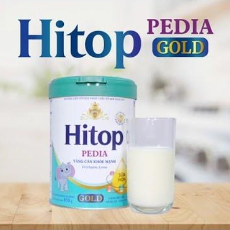 sua-dinh-duong-hitop-pedia-gold-danh-cho-tre-bieng-an-850g