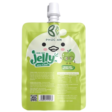 Thạch uống trái cây Jelly vị Táo 80ml