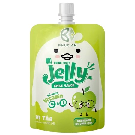 Thạch uống trái cây Jelly vị Táo 80ml