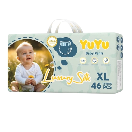 Bỉm quần YuYu Luxury Silk XL 46 miếng (Baby 12-18kg)