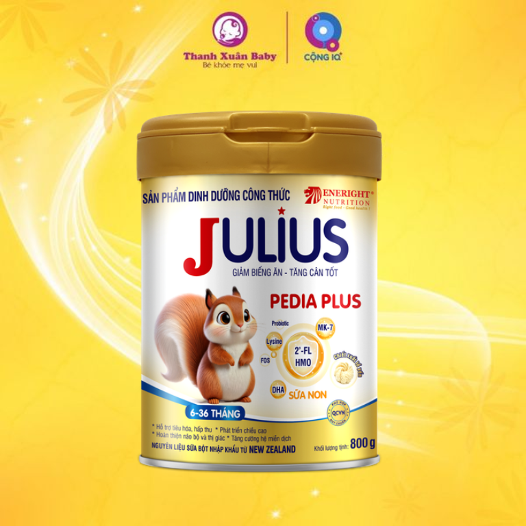 thành phần Sữa dinh dưỡng Julius Pedia Plus 800g