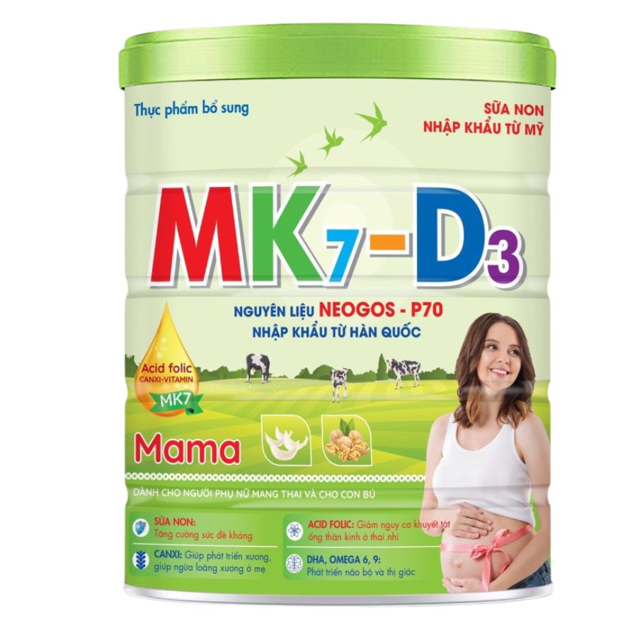 Thực phẩm dinh dưỡng dành cho mẹ bầu MK7-D3 Mama 900g