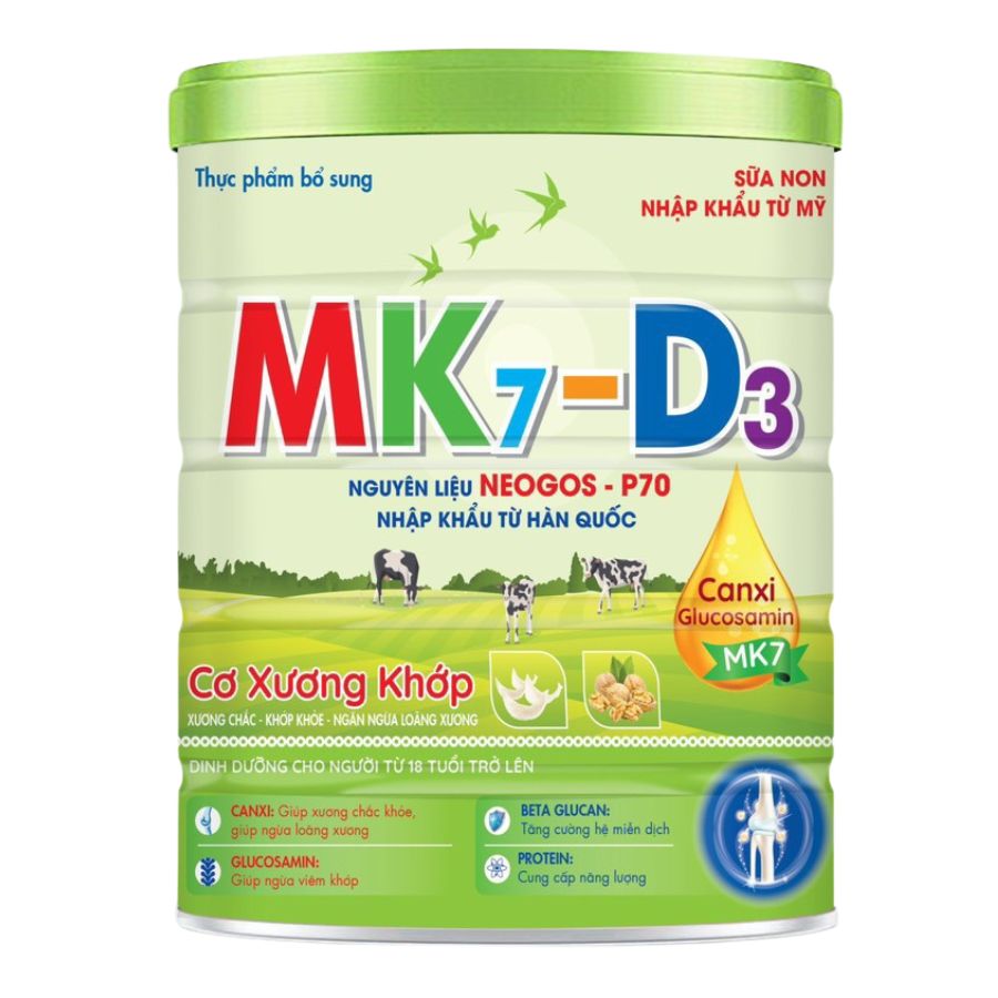 Thực phẩm dinh dưỡng MK7-D3 Cơ Xương Khớp 900g