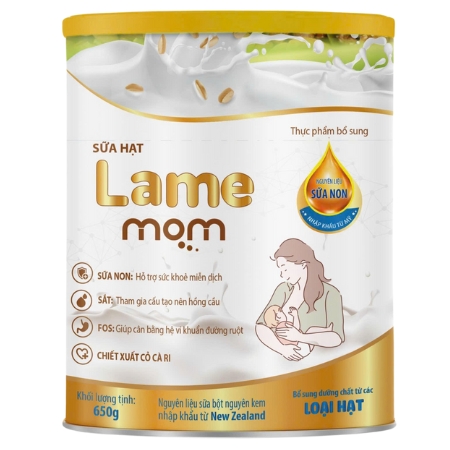 Sữa hạt lợi sữa Lame Mom 900g dành cho mẹ sau sinh