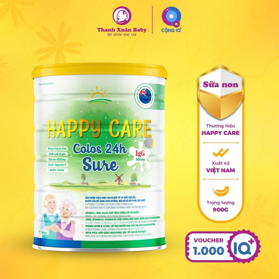 Sữa non phục hồi sức khỏe Happy Care Sure 900g