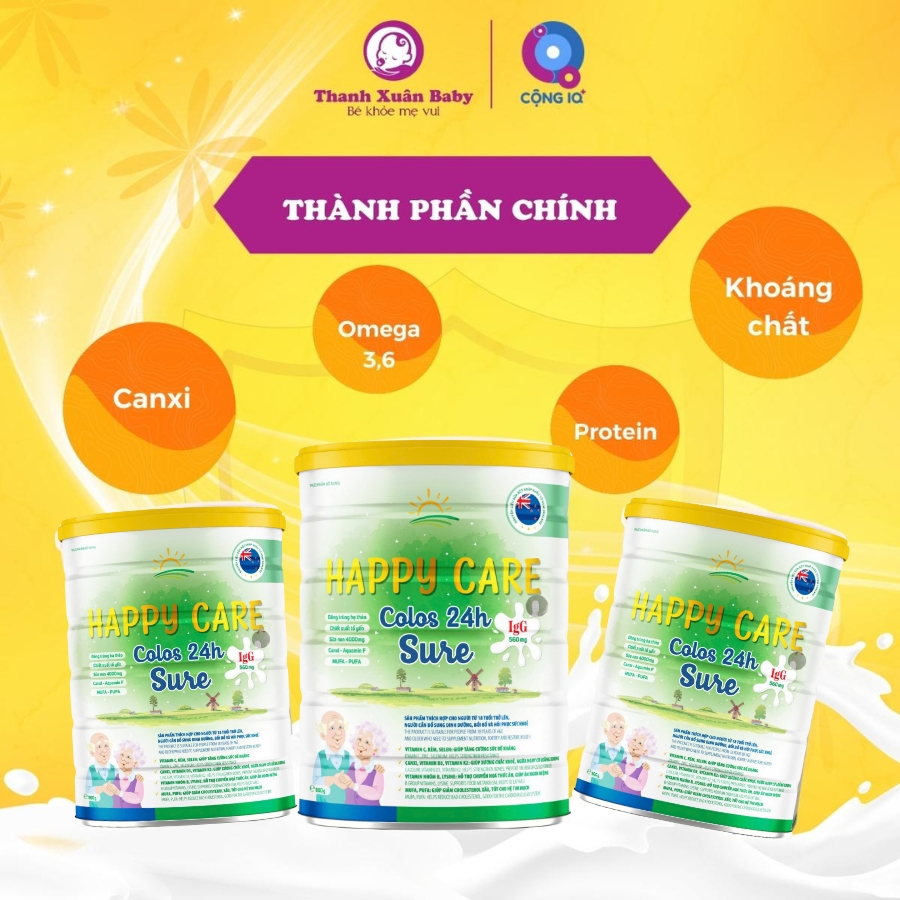 Sữa non phục hồi sức khỏe Happy Care Sure
