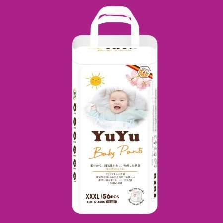 Bỉm quần YuYu 3XL 56 miếng (Baby 17-35kg)