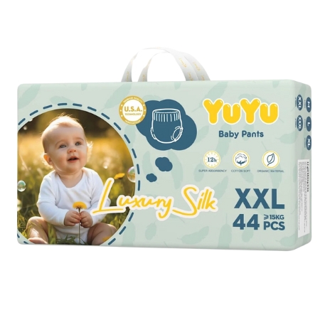 Bỉm quần YuYu Luxury Silk 2XL 44 miếng (Baby > 15kg)