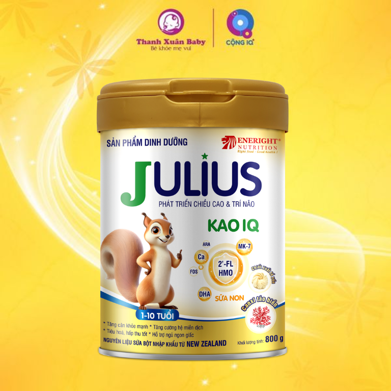 Thành phần Sữa dinh dưỡng Julius Kao IQ 800g