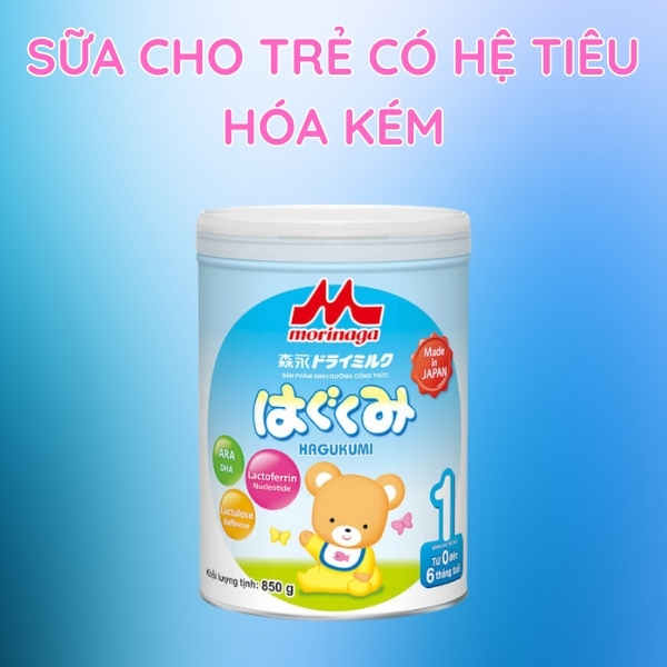 Sữa rau Morinaga dành cho trẻ có hệ tiêu hóa kém