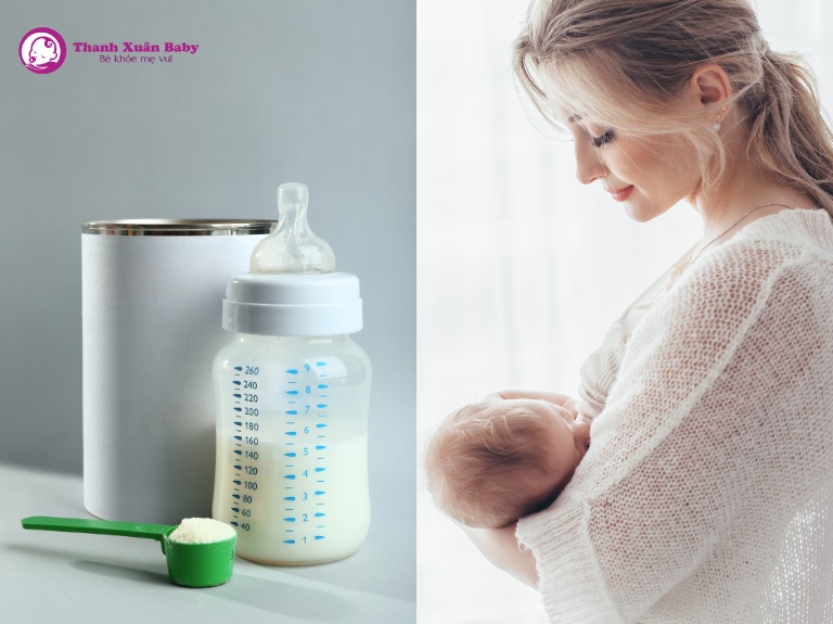 so sánh sữa mẹ với sữa công thức