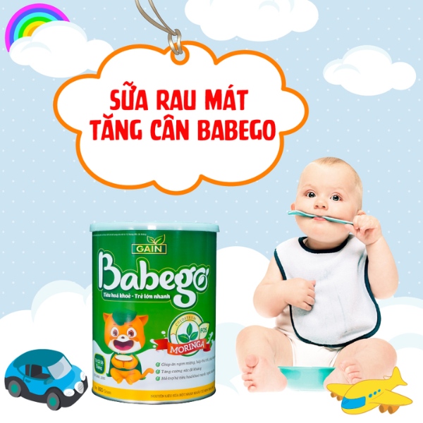 Sữa thảo dược chùm ngây Babego là dòng sữa mát phù hợp với trẻ bị táo bón