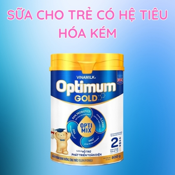 3. Các loại sữa phổ biến dành cho trẻ đường ruột kém