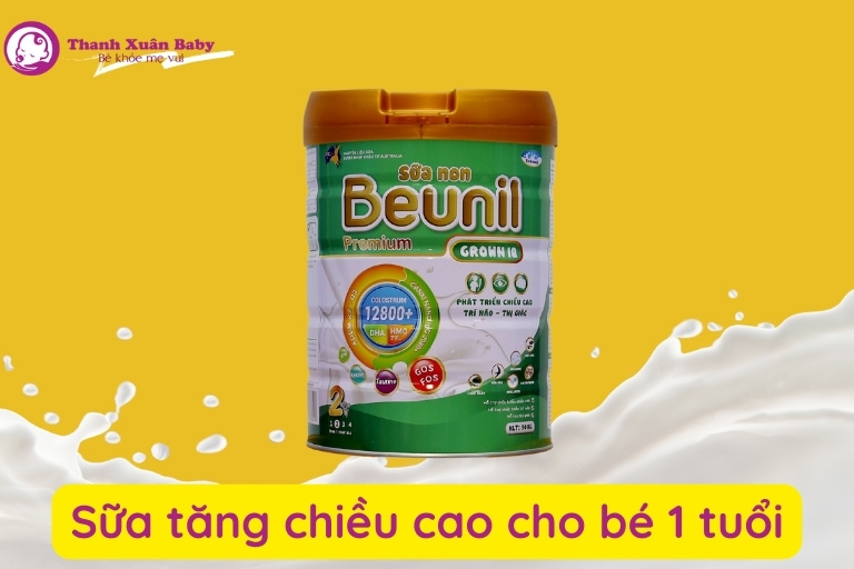 sữa tăng chiều cao cho bé 1 tuổi tốt