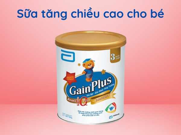 sữa bột tăng chiều cao cho bé - Sữa bột tăng chiều cao Gain Plus Advance