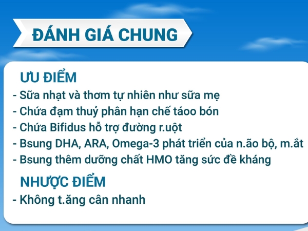 đánh giá chung sữa NAN Việt và NAN Nga