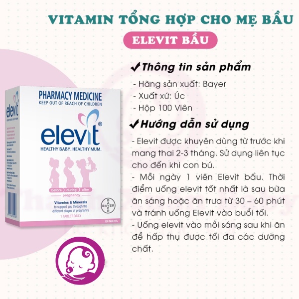 Hướng dẫn sử dụng elevit