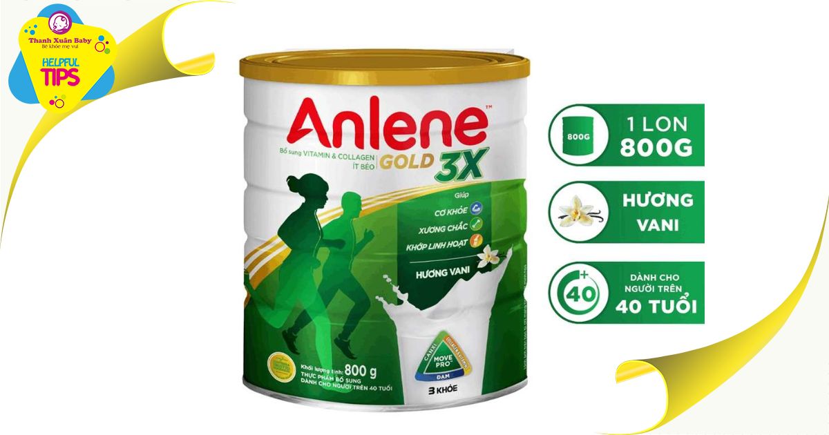 Sữa Anlene cho người tiểu đường