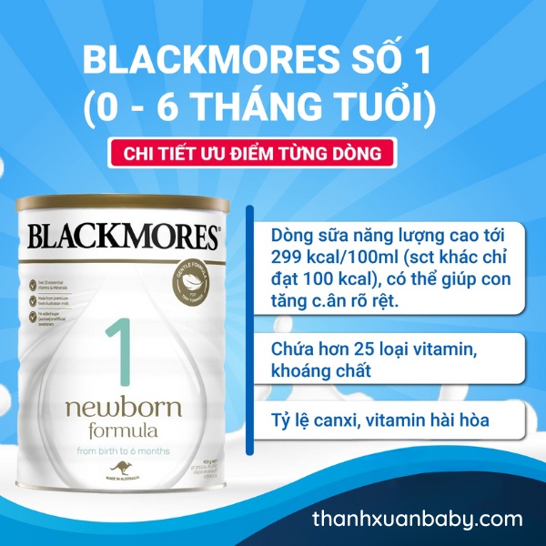 Review Sữa Blackmores Newborn Formula số 1