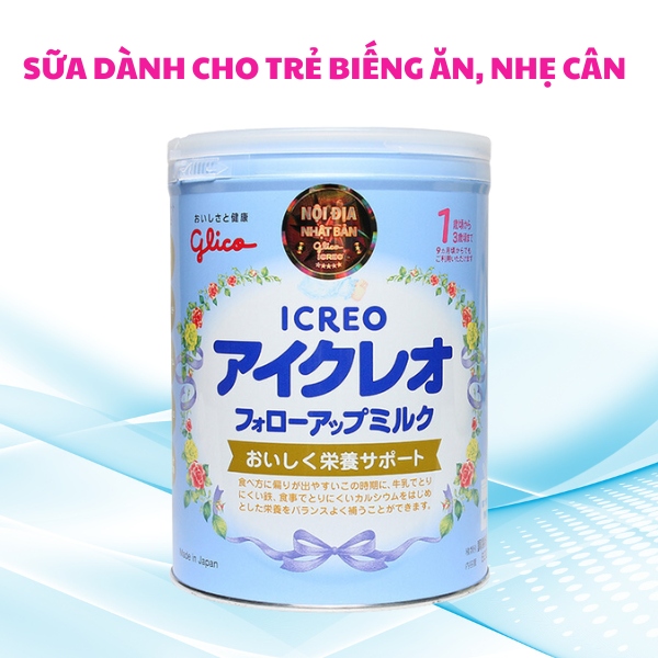 Sữa dành cho trẻ suy dinh dưỡng, biếng ăn Glico