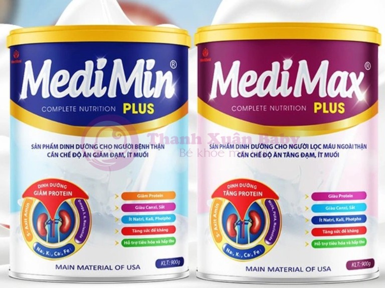 Sữa MediMax Plus cho người bị hội chứng thận hư