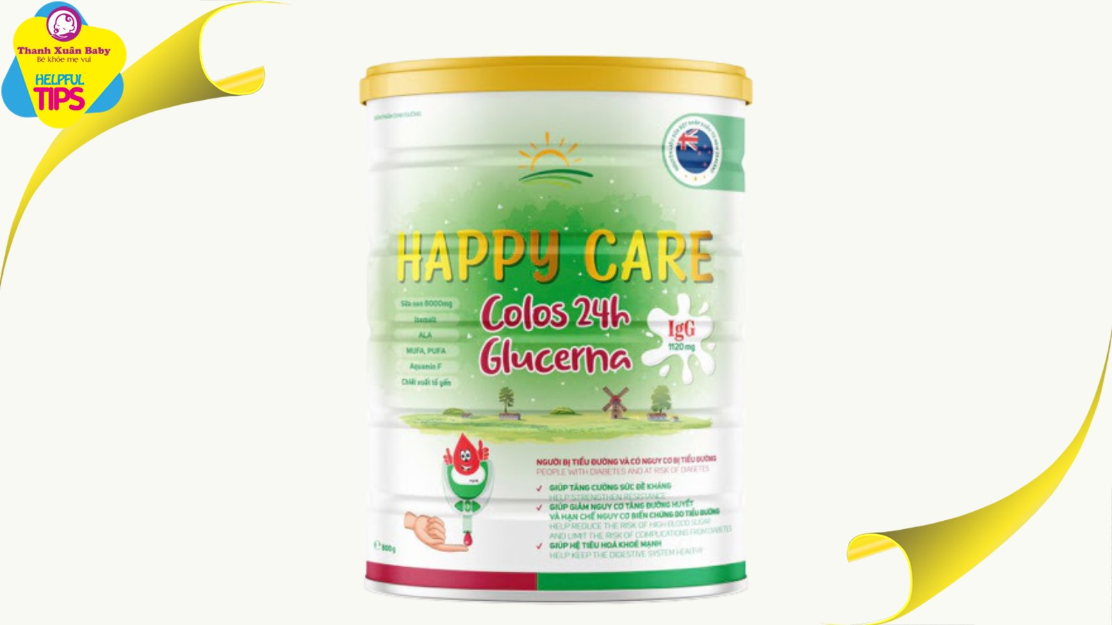 Sữa non tiểu đường Happy Care Glucerna