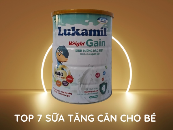 Sữa tăng cân cho bé - Sữa bột Lukamil Gain 900g vị hạt chia chuẩn Mỹ