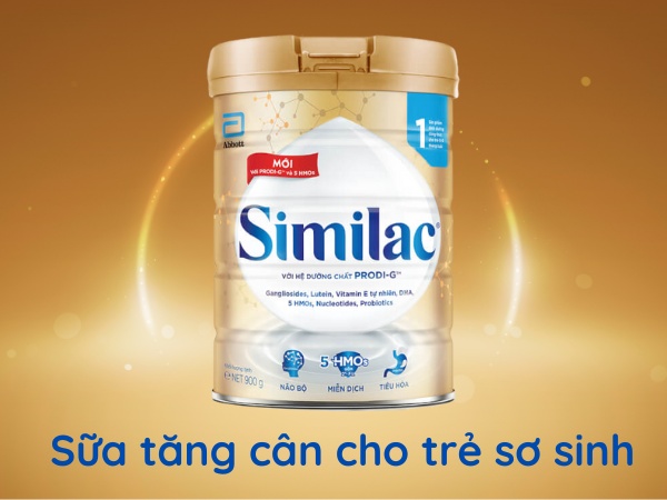 Sữa tăng cân cho trẻ sơ sinh - Sữa Similac 5G số 1 900g