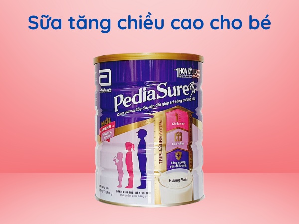 Sữa tăng chiều cao cho bé - sữa Pediasure Plus