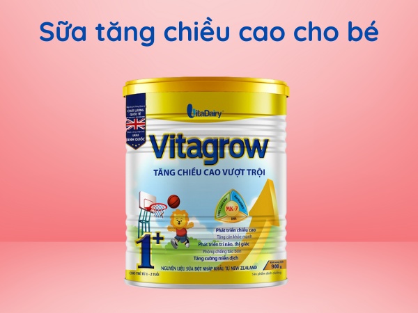 Sữa bột tăng chiều cao VitaGrow bổ sung MK7