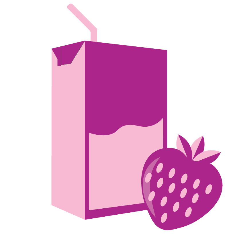 Sữa bột pha sẵn vị dâu