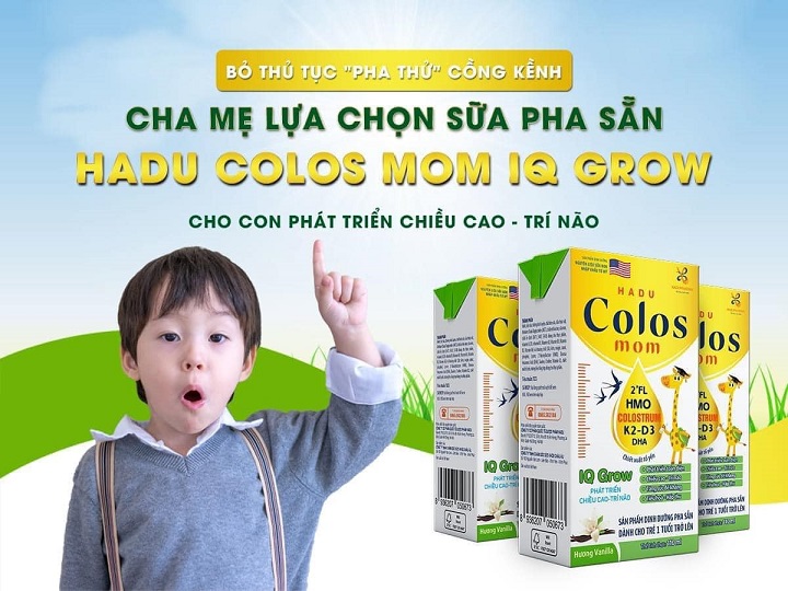 SỮA PHA SẴN HADU COLOS MOM IQ GROW