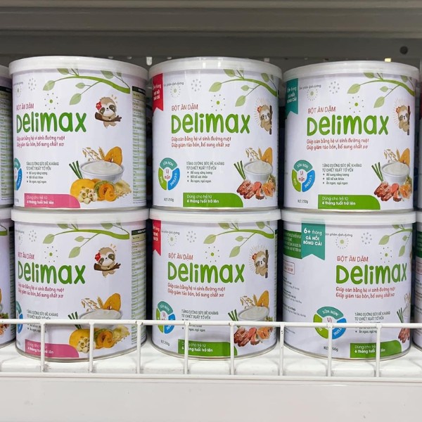 Bột Ăn Dặm Delimax Cá hồi bông cải