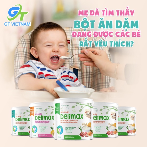 Bột Ăn Dặm Delimax Thịt bò rau củ