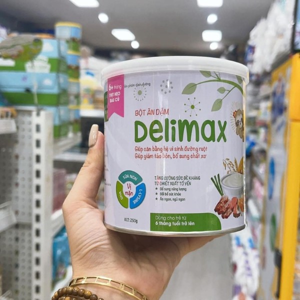 Bột Ăn Dặm Delimax Thịt heo rau củ