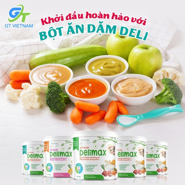 Bột Ăn Dặm Delimax Thịt heo rau củ