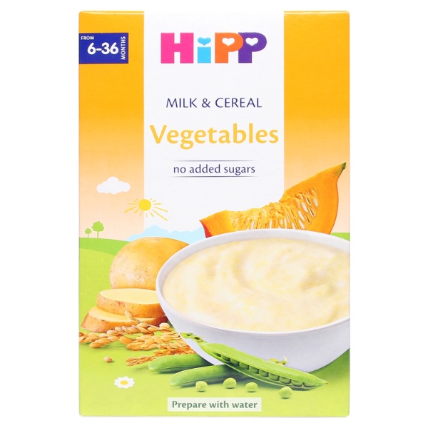 Bột ăn dặm HiPP sữa và ngũ cốc rau củ tổng hợp 250g