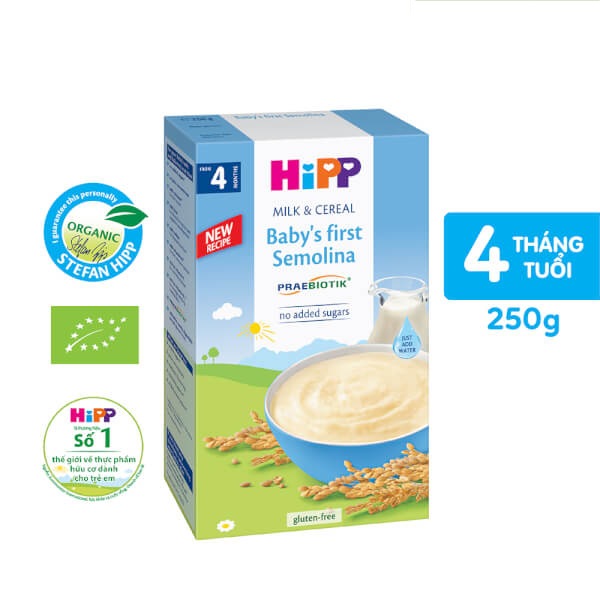 Bột Sữa Ăn Dặm Hipp Khởi Đầu Semolina