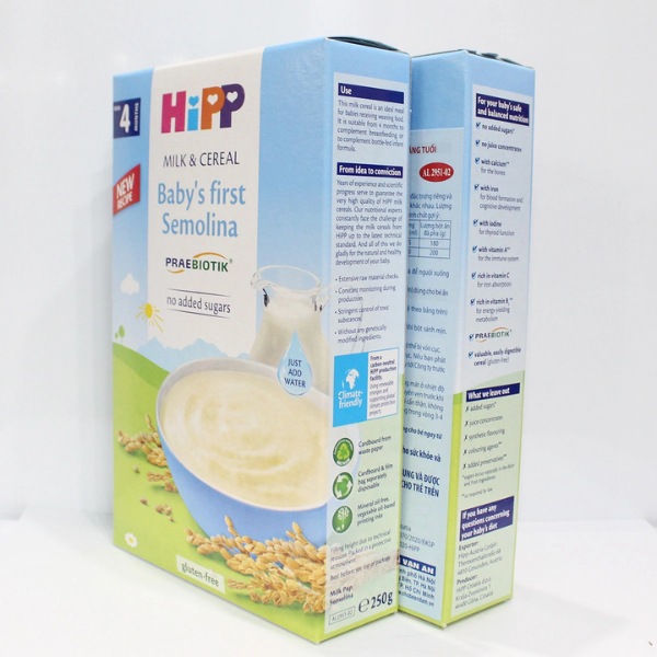 Bột Sữa Ăn Dặm Hipp Khởi Đầu Semolina