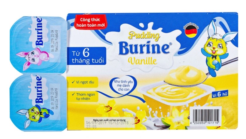 Pudding Burine Vanilla dành cho trẻ từ 6 tháng