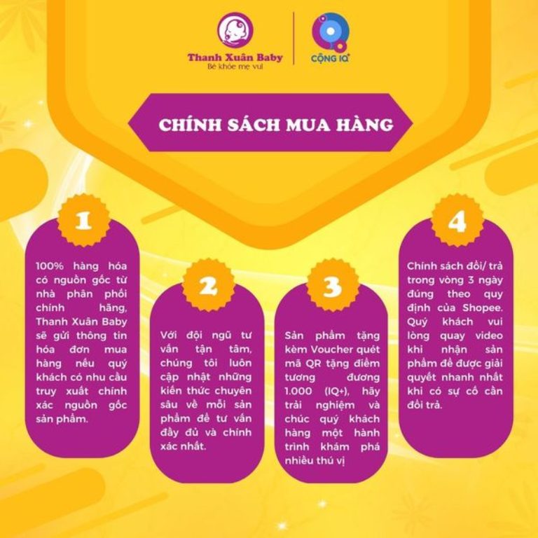 Chính sách mua Sữa bột Teccare Platinum