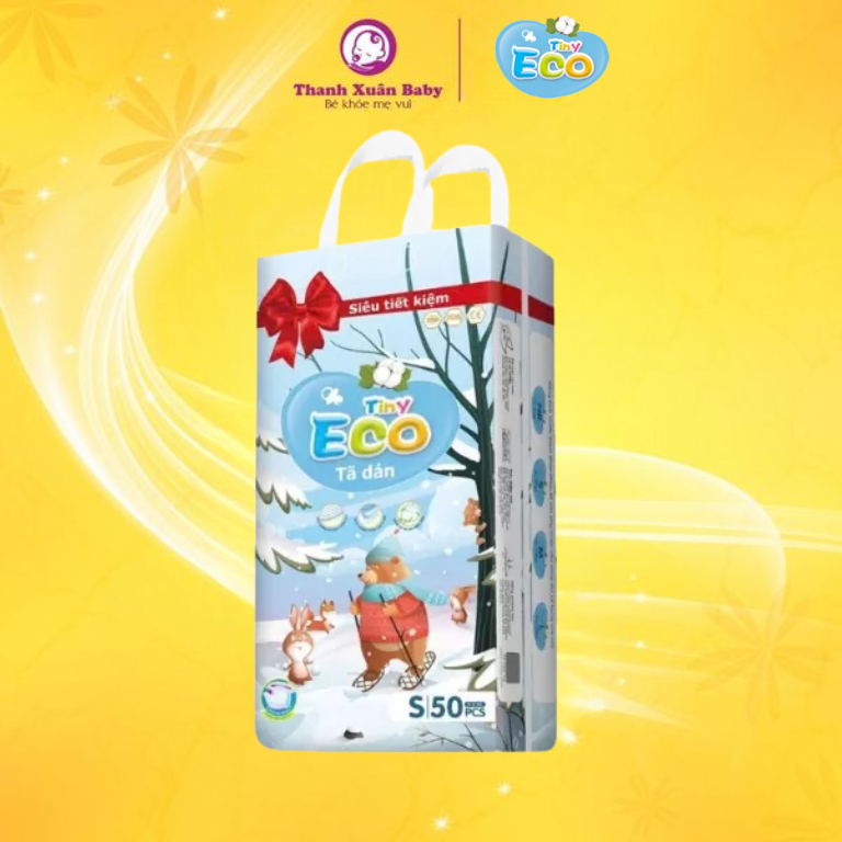Size Tã bỉm Tiny Eco Size S-50 dán