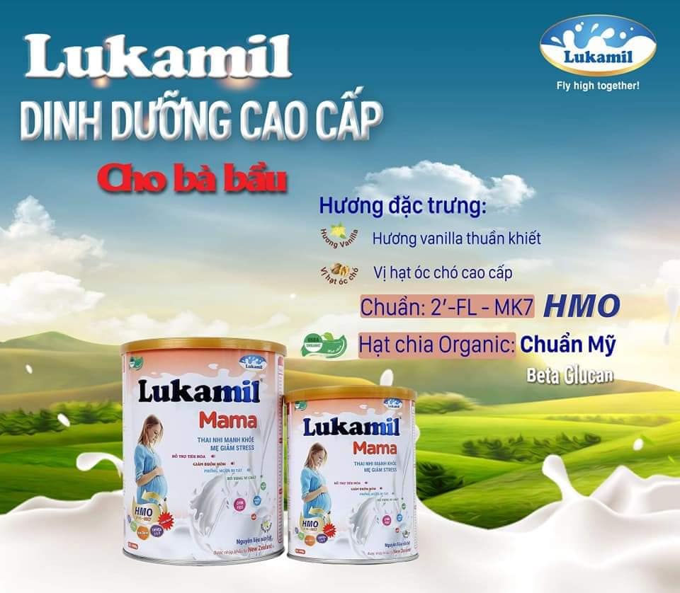 sữa bầu lukamil mama vị óc chó