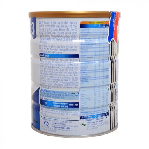 Sữa bột Abbott Grow số 3 (900gram)