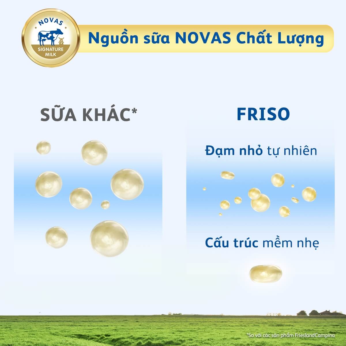 Nguồn sữa Novas chất lượng