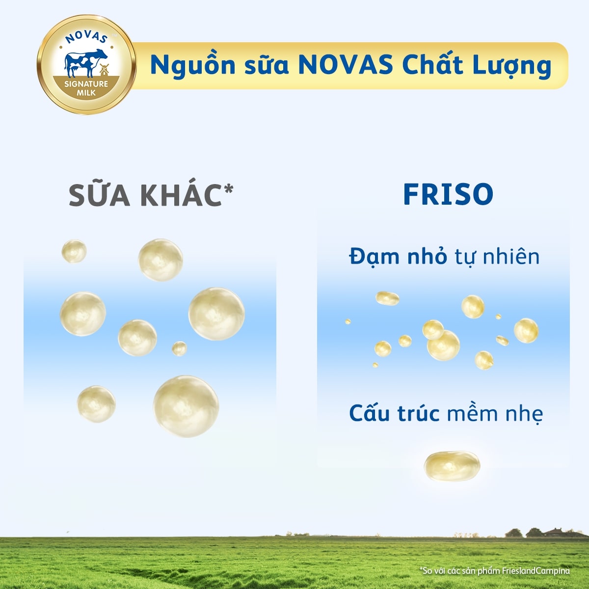 sự khác biệt của sữa friso gold 3 và sữa khác 