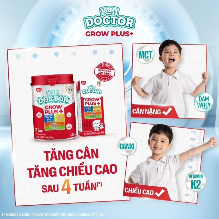 Sữa bột Kun Doctor Grow Plus+ 900g