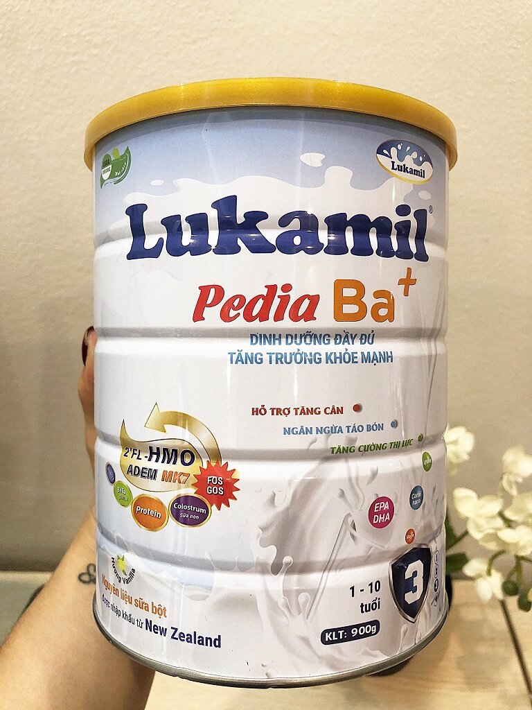 Sữa bột Lukamil Pedia 900g vị hạt chia chuẩn Mỹ