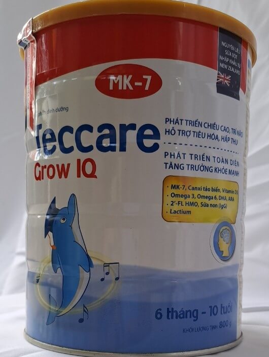 sữa bột teccare grow IQ phát triển toàn diện cho trẻ