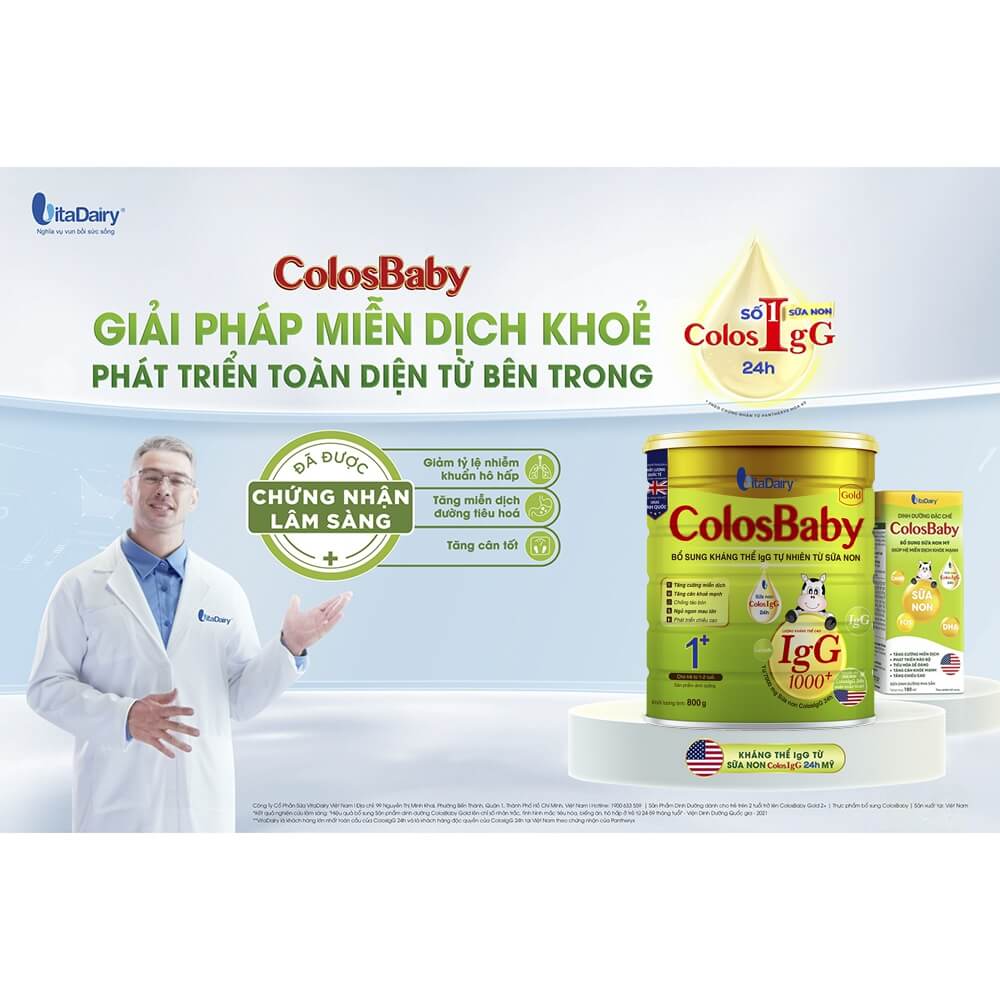 Sữa bột ColosBaby Gold số 1+ (800g)